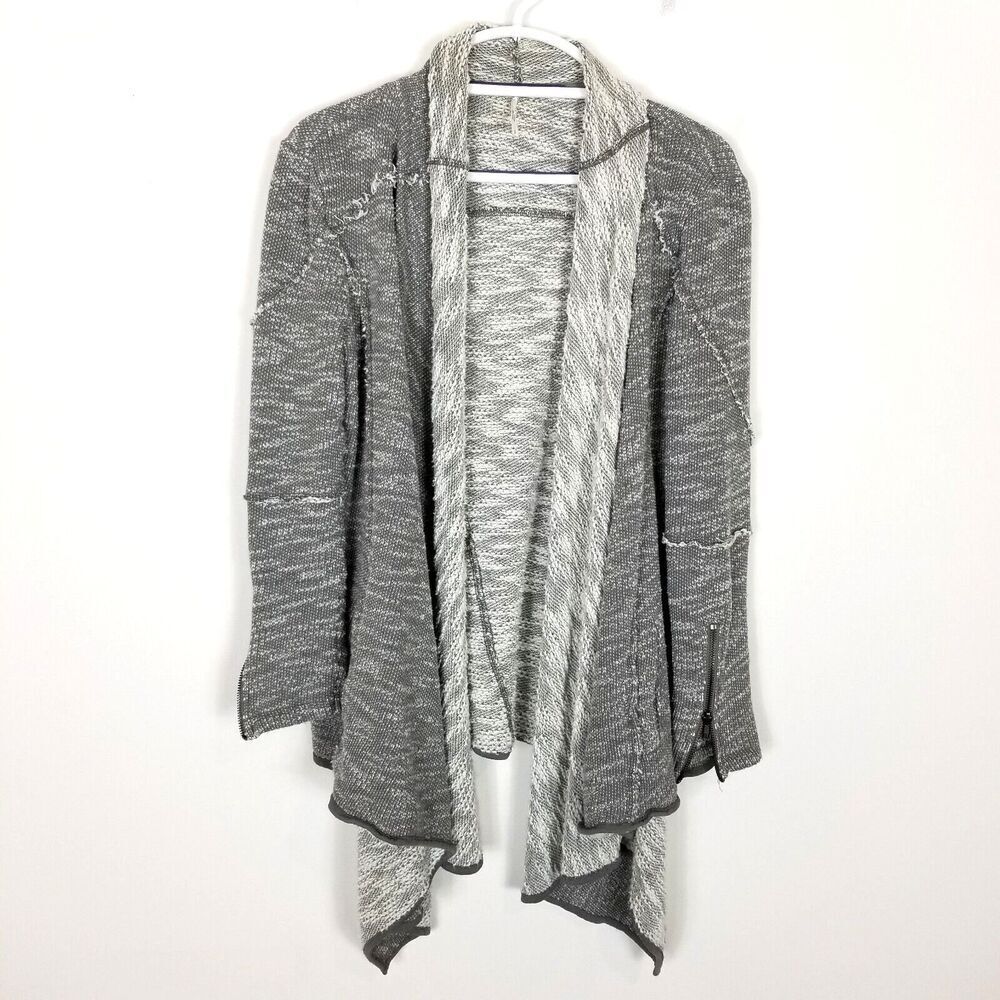 Free People Women In The Loop Asymmetric Cardigan Sweater Sz S Oversized Slouchy